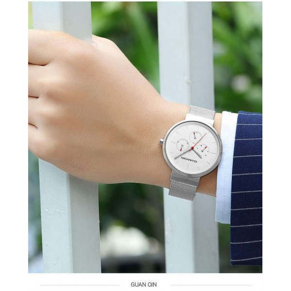 Часы Guanqin Silver-White-Silver GS19103 CS - 3488203 Часы Guanqin Silver-White-Silver GS19103 CS - 3488203