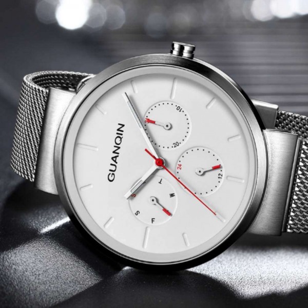Часы Guanqin Silver-White-Silver GS19103 CS - 3488203 Часы Guanqin Silver-White-Silver GS19103 CS - 3488203