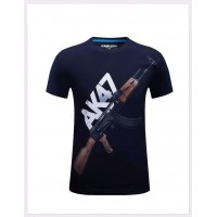 Футболка черная с принтом АК47