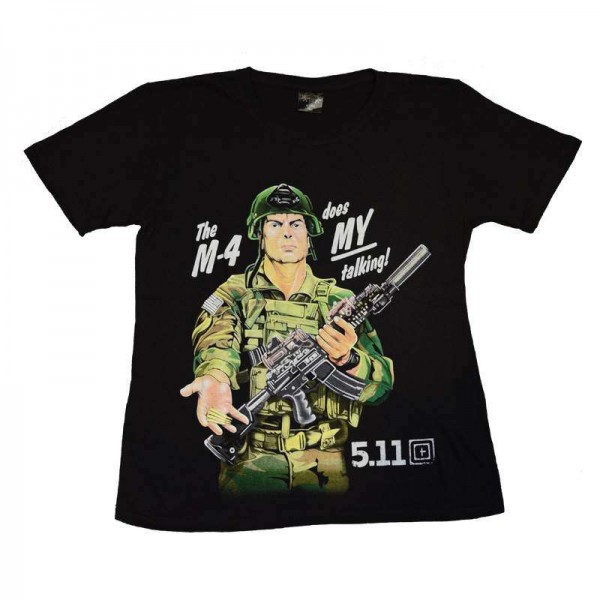 Футболка чорна з принтом M4 5.11 - 3490300