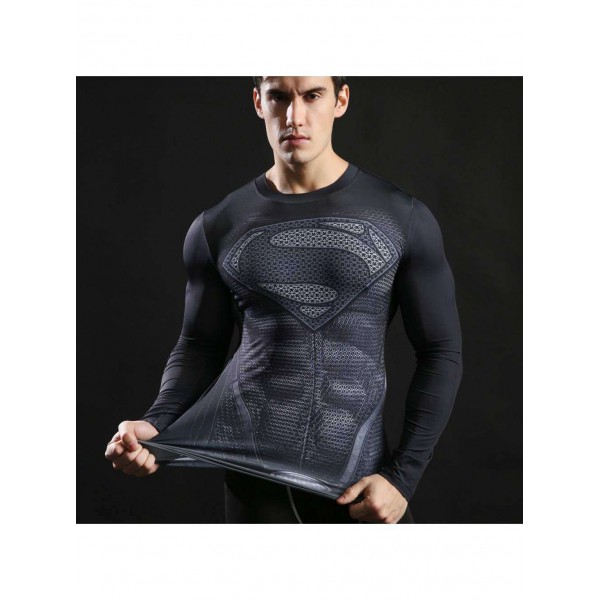 Футболка с длинным рукавом СУПЕРМЕН серая - 3490303 Футболка с длинным рукавом СУПЕРМЕН серая - 3490303