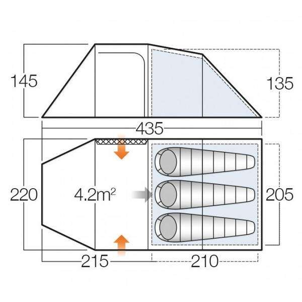 Намет Vango Beta Alloy 350XL Cactus - 3490619