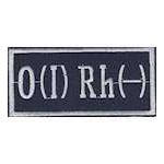 Нашивка "Группа крови 1-" (8,5х4,0)