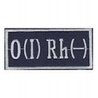 Нашивка "Группа крови 1-" (8,5х4,0)