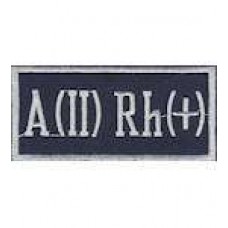 Нашивка &"quot;Группа крови 2+&"quot;  (8,5х4,0)