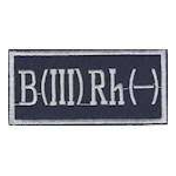 Нашивка "Группа крови 3-" (8,5х4,0) - 3491297