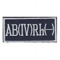 Нашивка "Група крові 4-" (8,5х4,0)