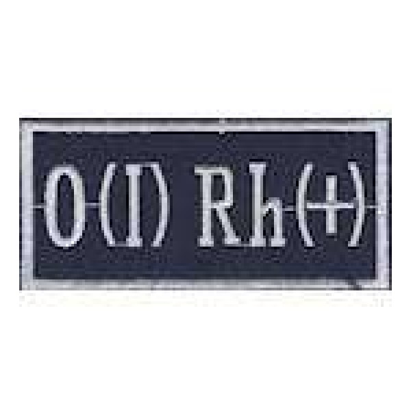 Нашивка "Группа крови 1+" (8,5х4,0) - 3491310