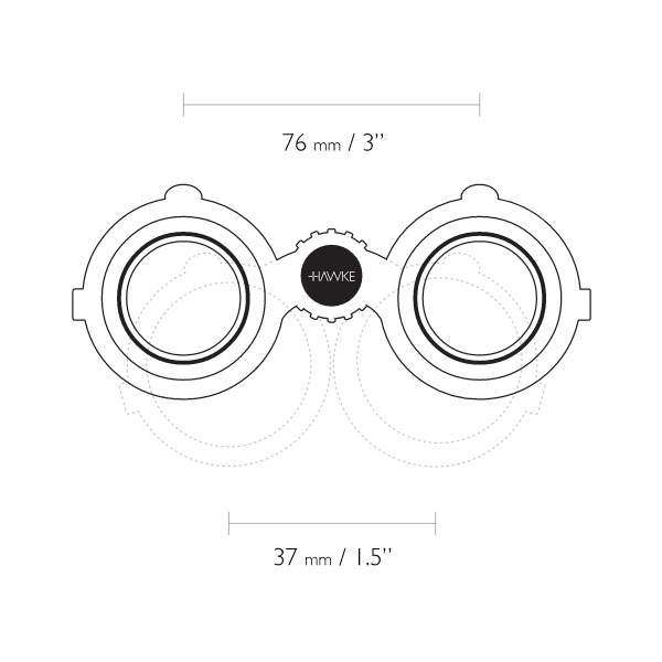 Бінокль Hawke Vantage 12x25 WP (Green) - 3492913