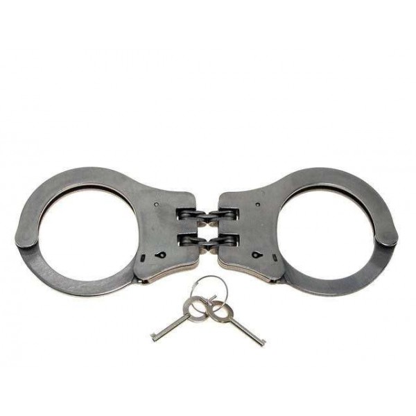 Наручники стальные с двумя цепями и двойным замком MFH - 3494159