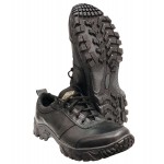 Тактические кроссовки чёрные кожа