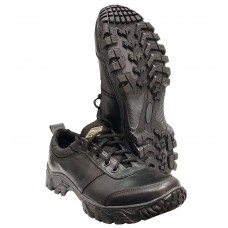 Тактические кроссовки чёрные кожа