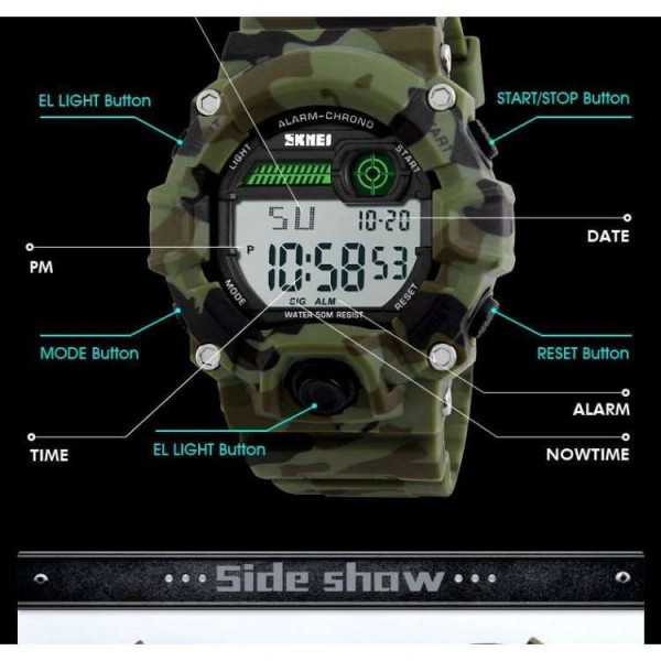 Тактические часы SKMEI CAMO 1197 - 3499133