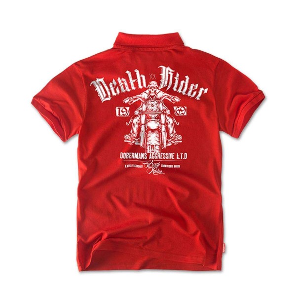Футболка поло Dobermans Death Rider TSP57RD - 3501176 Футболка поло Dobermans Death Rider TSP57RD - 3501176