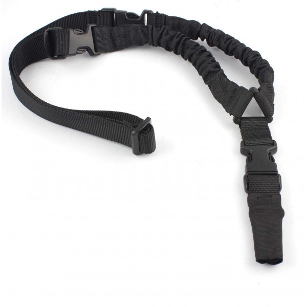 Одноточковий збройовий ремінь (фастекс) чорний - 3502619