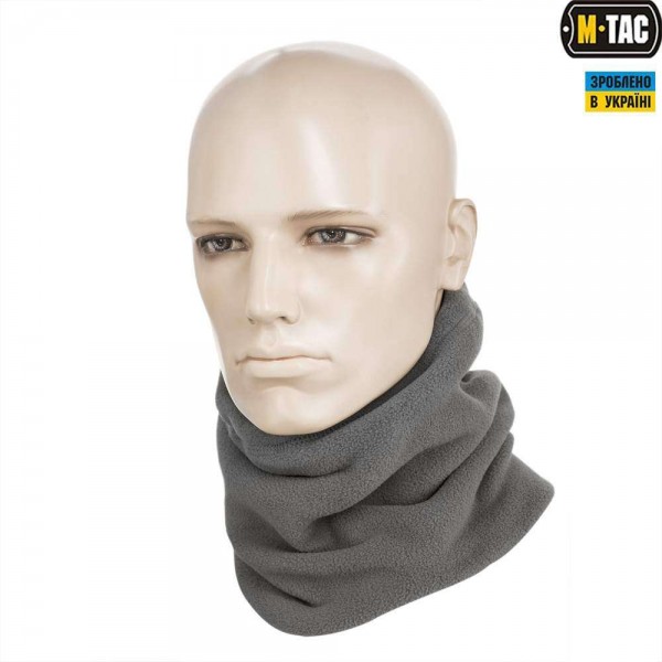 M-Tac шарф-труба з затяжкою фліс (260г/м2) сірий - 3503074