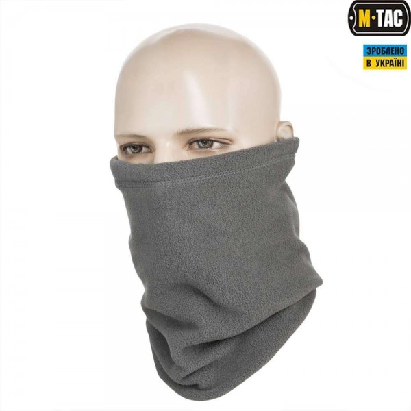 M-Tac шарф-труба з затяжкою фліс (260г/м2) сірий - 3503074