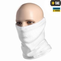 M-Tac шарф-труба с затяжкой флис (260г/м2) белый