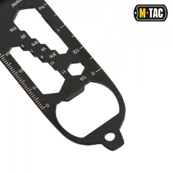 M-Tac мультитул/столовий прибор з карабіном чорний - 60007002