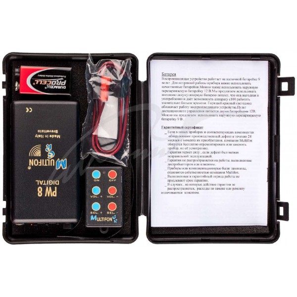 Эл. манок Multifon PW8 c дист.упр..на 8 дорожек с чипом 912Эл. манок Multifon PW8 c дист.упр..на 8 дорожек с чипом 912 - 3508022