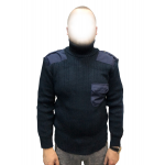 Синій светр з горлом МНС