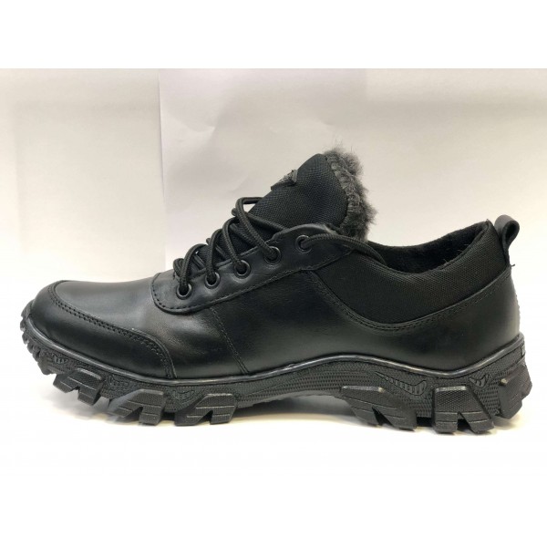 Кросівки шкіряні на хутрі - 3517102