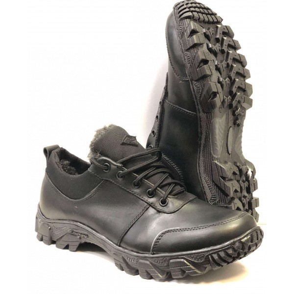 Кросівки шкіряні на хутрі - 3517102