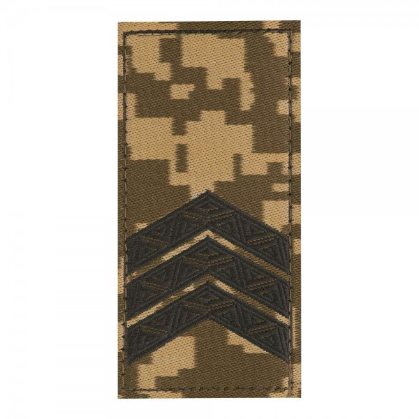 Погон ЗСУ на липучке Сержант (жаккард) MM14 - MTC-MOJCQ-SGTMM14