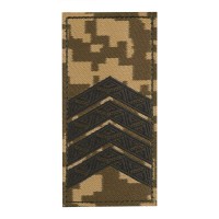 Погон ЗСУ на липучці Старший сержант (жаккард) MM14