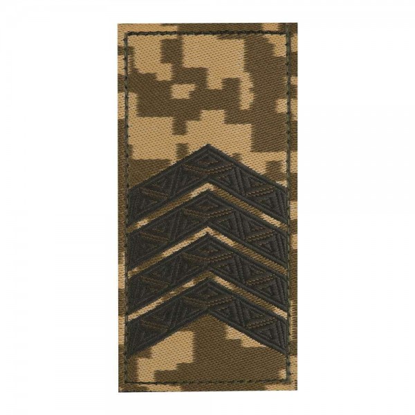 Погон ЗСУ на липучке Старший сержант (жаккард) MM14 - MTC-MOJCQ-SSGTMM14