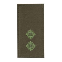 Погон ЗСУ на липучке Лейтенант (жаккард) олива