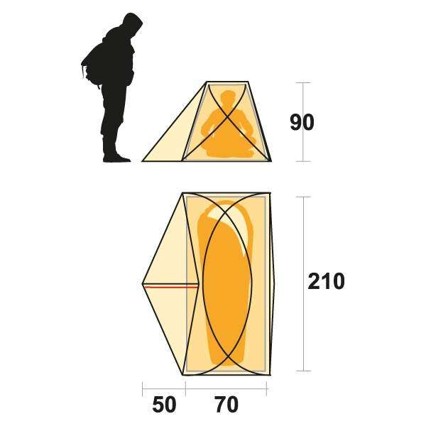 Палатка Ferrino Solo 1 (8000) Orange - 3547616