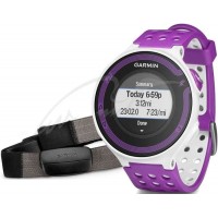 Часы Garmin Forerunner 220 HR White/Violet с GPS навигатором и кардиодатчиком ц:белый/фиолетовыйЧасы Garmin Forerunner 220 HR White/Violet с GPS навигатором и кардиодатчиком ц:белый/фиолетовый