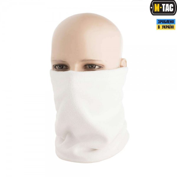 M-Tac шарф-труба Elite короткий з затяжкою фліс (260г/м2) White - 40528036