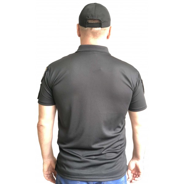 Футболка Поло чорна для поліції ХБ - 2592946 Футболка Поло чорна для поліції ХБ - 2592946