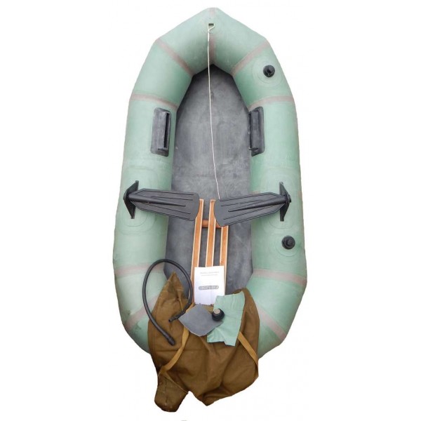 Надувний гумовий човен Лисичанка Стриж 1-місцева без кочетів - 3555064