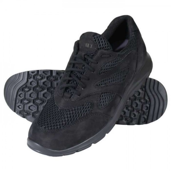 Кроссовки Pantera Нубук со вставками 3Д-сетка летние Черные - 3555575