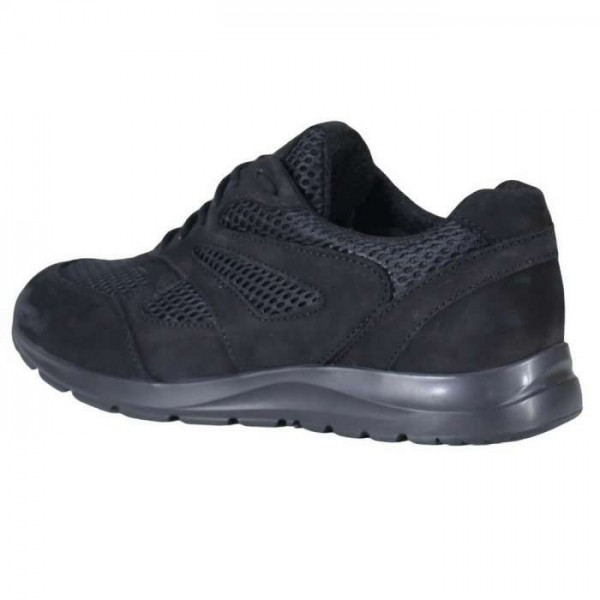 Кроссовки Pantera Нубук со вставками 3Д-сетка летние Черные - 3555575