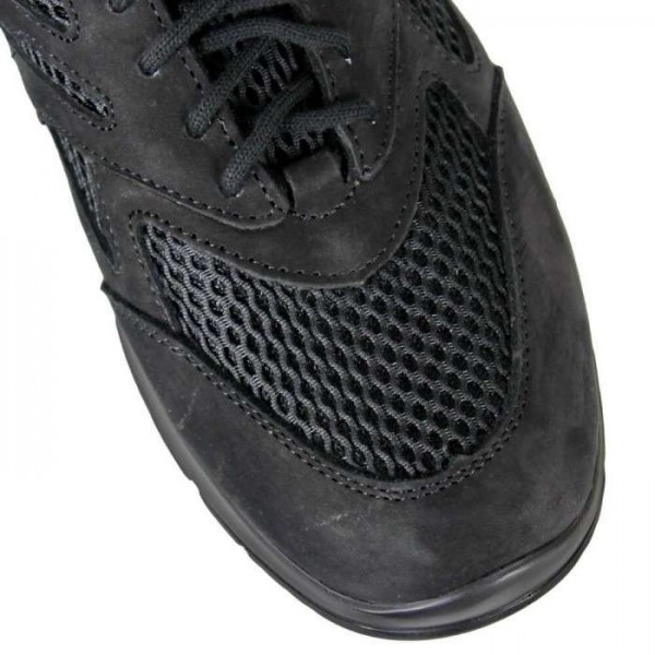 Кроссовки Pantera Нубук со вставками 3Д-сетка летние Черные - 3555575