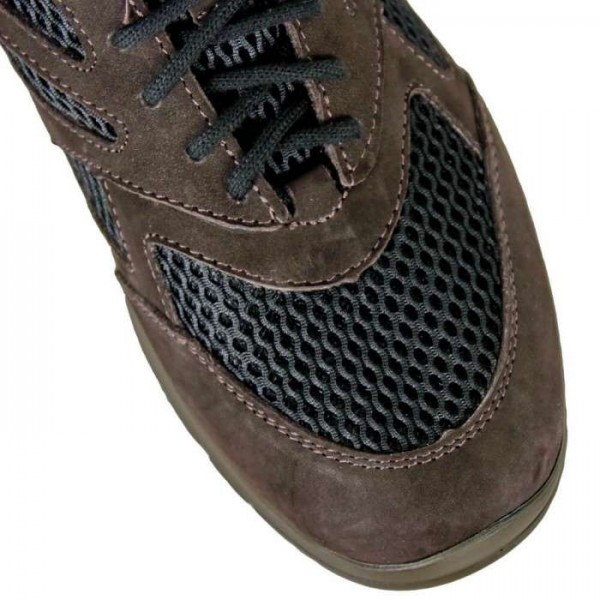 Кроссовки Pantera Нубук со вставками 3Д-сетка летние Коричневый - 3555577