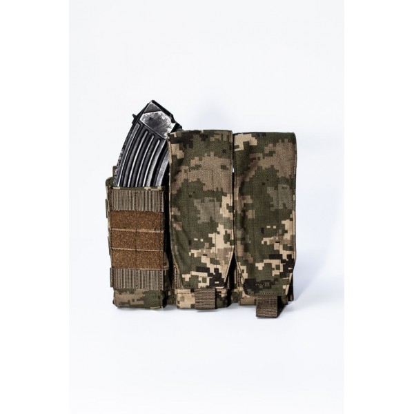 Підсумок універсальний на 3 ріжка Velcro PECordura 1000D Karabat ММ-14 - 3577474