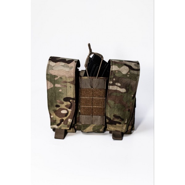 Подсумок универсальный на 3 рожка Molle PECordura 900D Karabat Мультикам - 3578074 Подсумок универсальный на 3 рожка Molle PECordura 900D Karabat Мультикам - 3578074