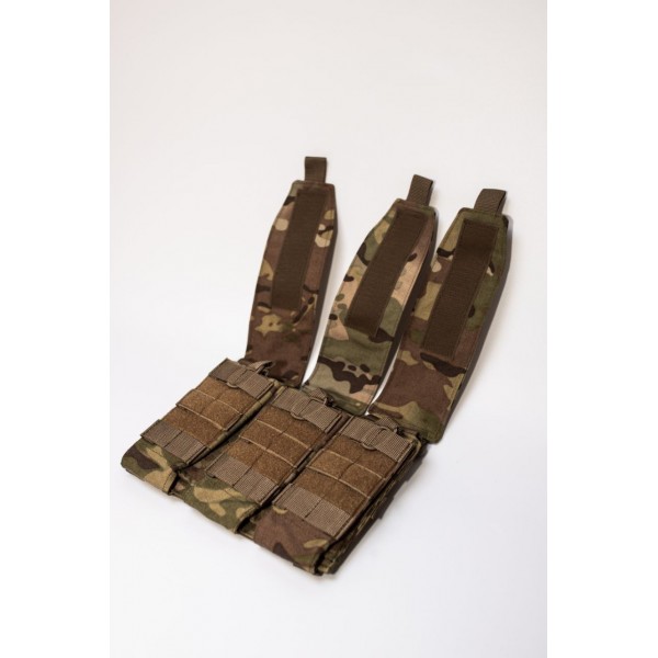 Подсумок универсальный на 3 рожка Molle PECordura 900D Karabat Мультикам - 3578074 Подсумок универсальный на 3 рожка Molle PECordura 900D Karabat Мультикам - 3578074