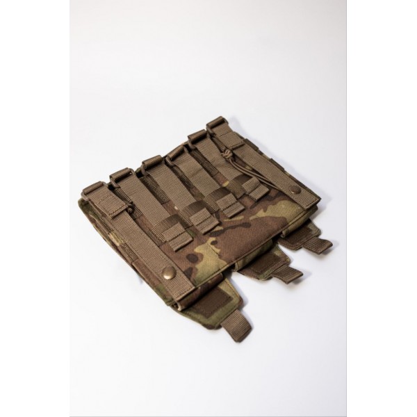 Подсумок универсальный на 3 рожка Molle Cordura 1000D Karabat Мультикам - 3577472 Подсумок универсальный на 3 рожка Molle Cordura 1000D Karabat Мультикам - 3577472