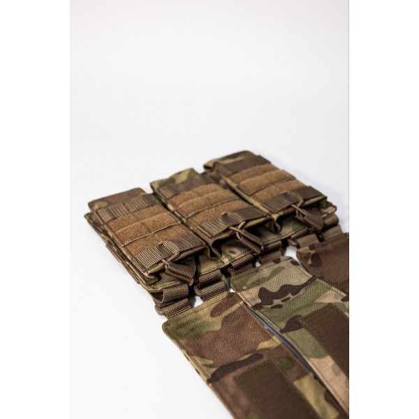 Подсумок универсальный на 3 рожка Molle Cordura 1000D Karabat Мультикам - 3577472 Подсумок универсальный на 3 рожка Molle Cordura 1000D Karabat Мультикам - 3577472