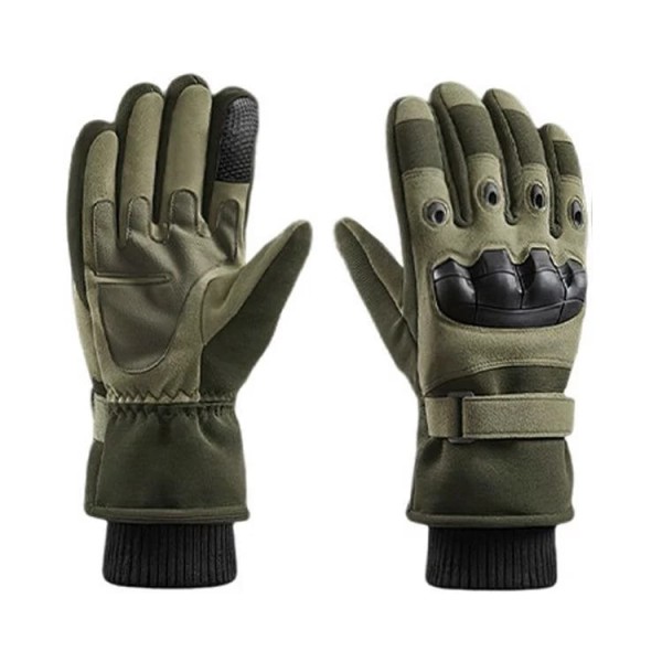 Рукавички зимові сенсорні каучук із захисними накладками (із хутром) Олива, розмір 2XL (універсальний) - 3578205 Рукавички зимові сенсорні каучук із захисними накладками (із хутром) Олива, розмір 2XL (універсальний) - 3578205