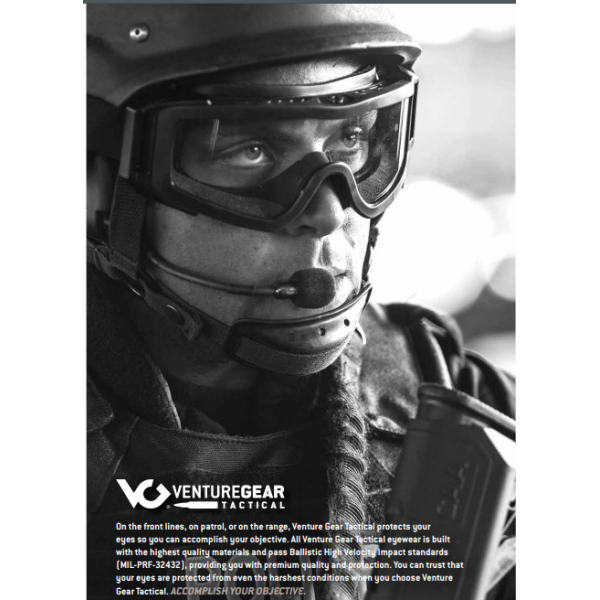 Очки защитные с уплотнителем Venture Gear Tactical Loadout (clear) Super Anti-Fog H2MAX, прозрачные - 3574242 Очки защитные с уплотнителем Venture Gear Tactical Loadout (clear) Super Anti-Fog H2MAX, прозрачные - 3574242