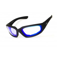 Очки защитные фотохромные Global Vision KickBack Photochromic (G-Tech™ blue) Anti-Fog, фотохромные синие зеркальные