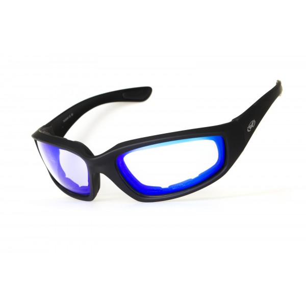 Окуляри фотохромні (захисні) Global Vision KickBack Photochromic (G-Tech™ blue) Anti Fog, фотохромні дзеркальні сині - 3578223
