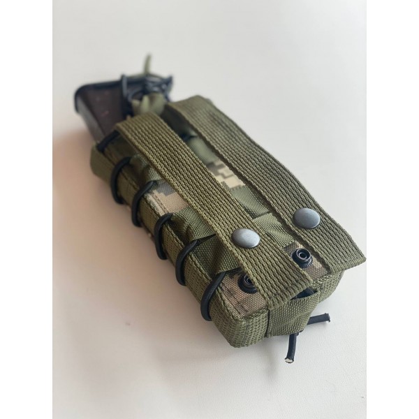 Одинарный штурмовой подсумок для магазинов АК на кнопках МК ММ-14 - 3578084 Одинарный штурмовой подсумок для магазинов АК на кнопках МК ММ-14 - 3578084